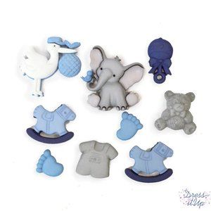 Baby Fun Boy - Dress It Up Buttons Jesse James